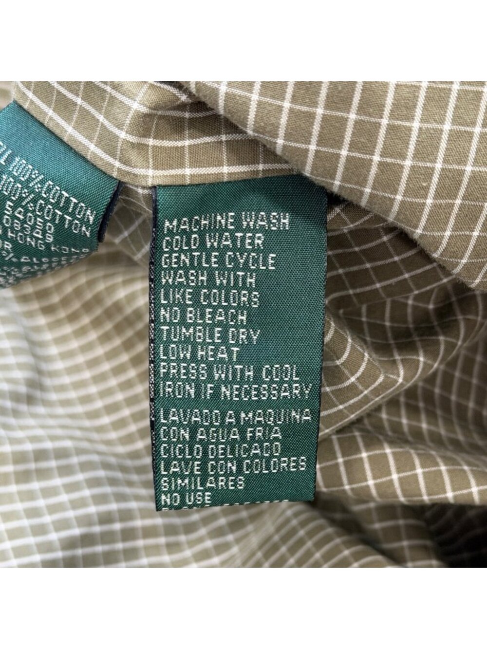 Lauren Ralph Lauren Size S Hooded Jacket Green Field Cotton Utility Anorak Parka - Picture 10 of 10